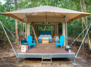 Cinnamon Bay Beach Campground in St. John United States Virgin Islands