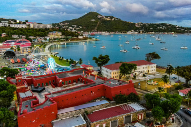 A view of St. Thomas's waterfront